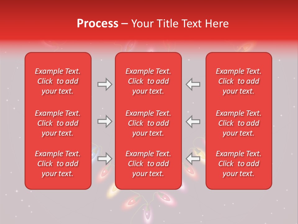A Heart Shape Made Up Of Lights On A Blue Background PowerPoint Template