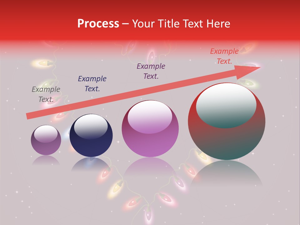 A Heart Shape Made Up Of Lights On A Blue Background PowerPoint Template