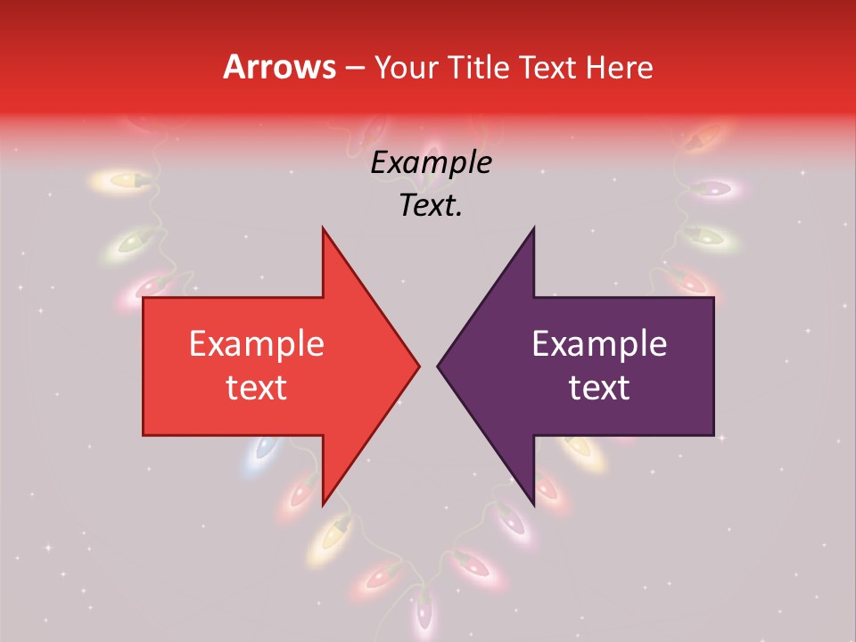A Heart Shape Made Up Of Lights On A Blue Background PowerPoint Template