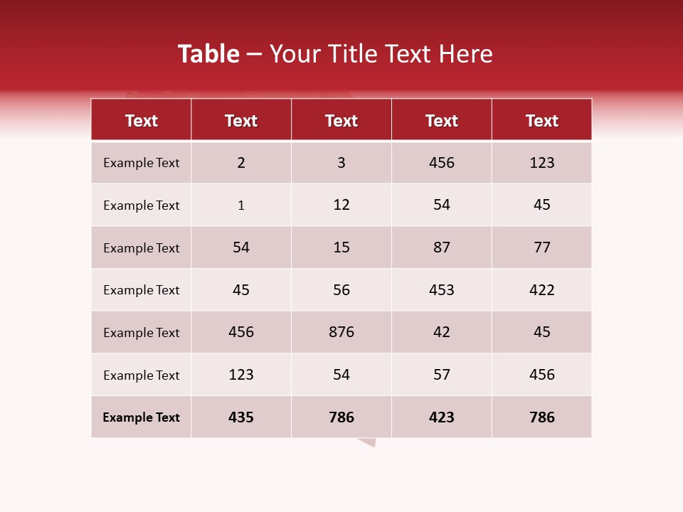 A Red Heart With Roses On A White Background PowerPoint Template