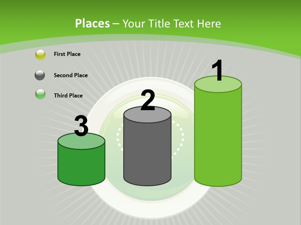 A Green Heart On A Black And Green Background PowerPoint Template