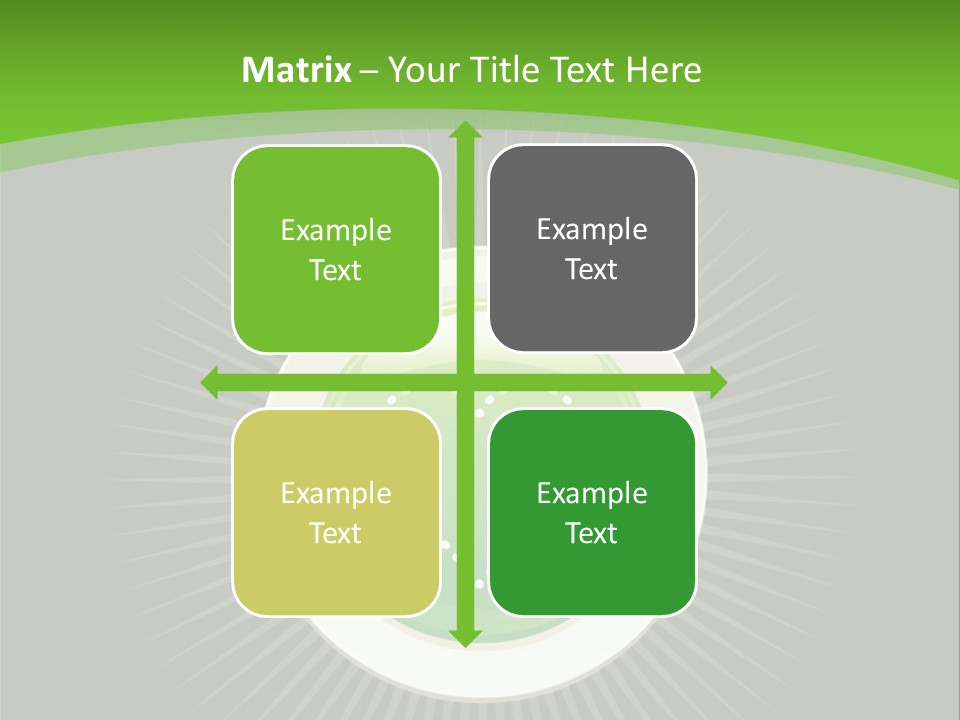 A Green Heart On A Black And Green Background PowerPoint Template