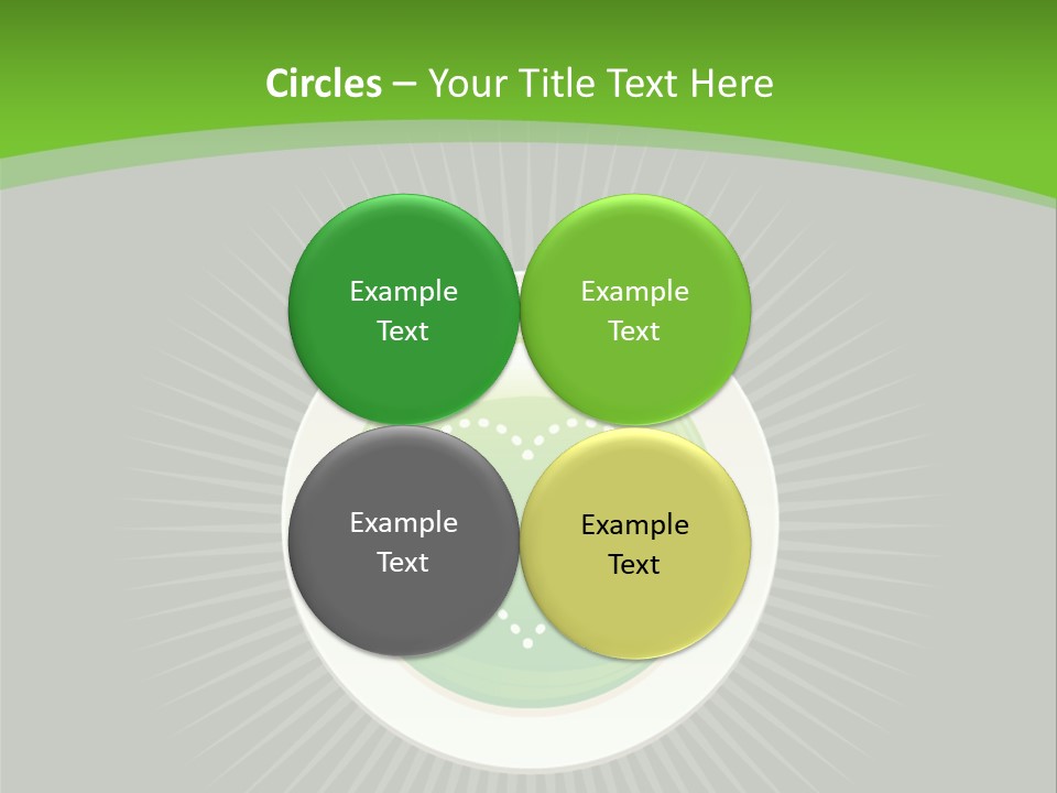 A Green Heart On A Black And Green Background PowerPoint Template