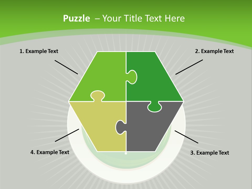 A Green Heart On A Black And Green Background PowerPoint Template