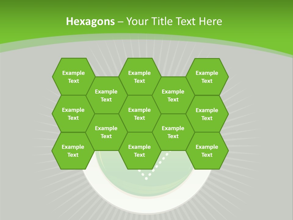 A Green Heart On A Black And Green Background PowerPoint Template