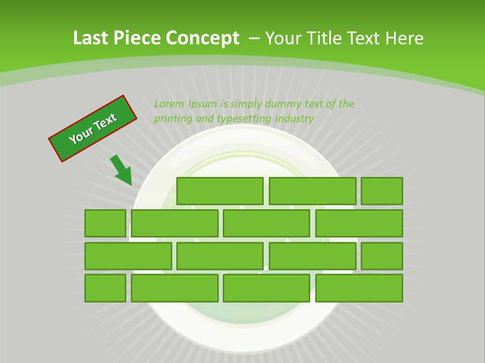 A Green Heart On A Black And Green Background PowerPoint Template