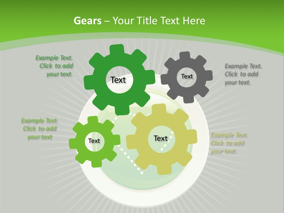 A Green Heart On A Black And Green Background PowerPoint Template