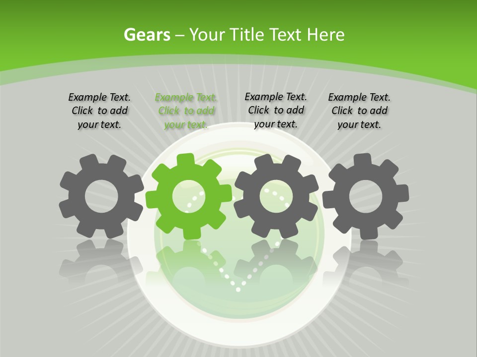 A Green Heart On A Black And Green Background PowerPoint Template