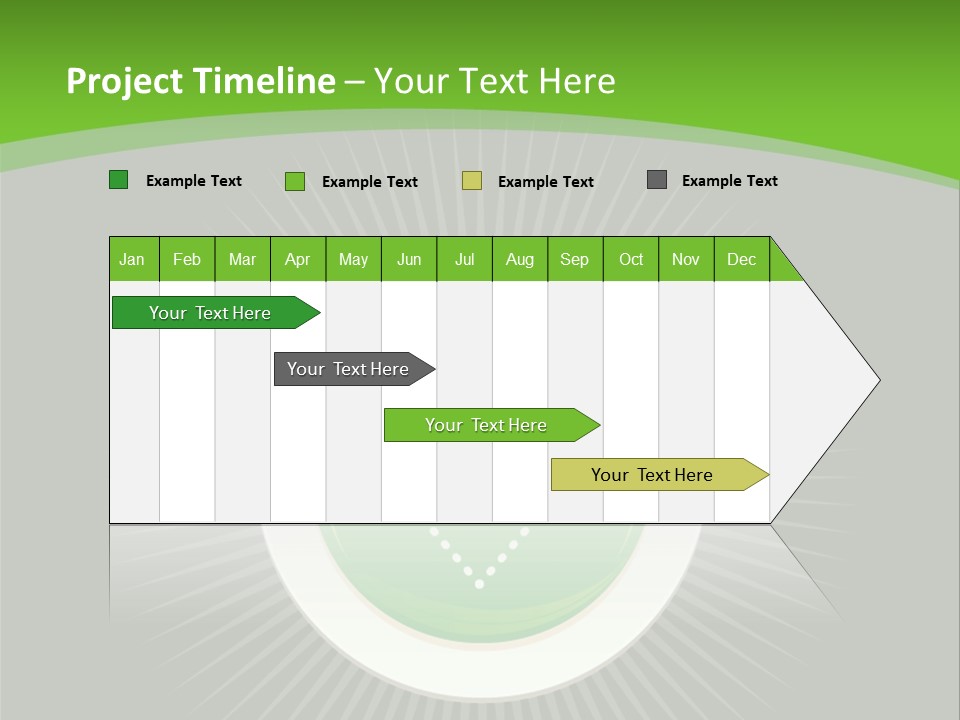 A Green Heart On A Black And Green Background PowerPoint Template