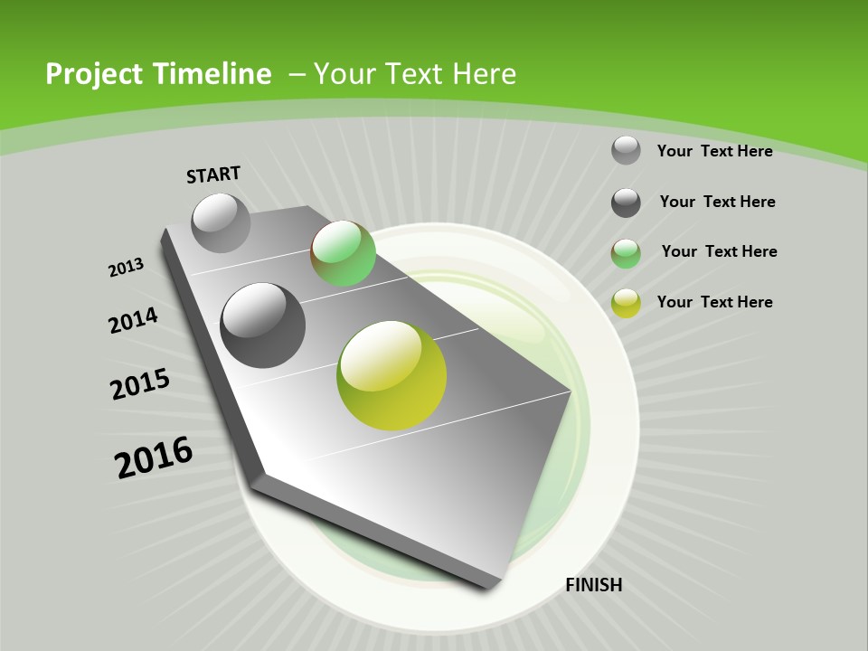 A Green Heart On A Black And Green Background PowerPoint Template