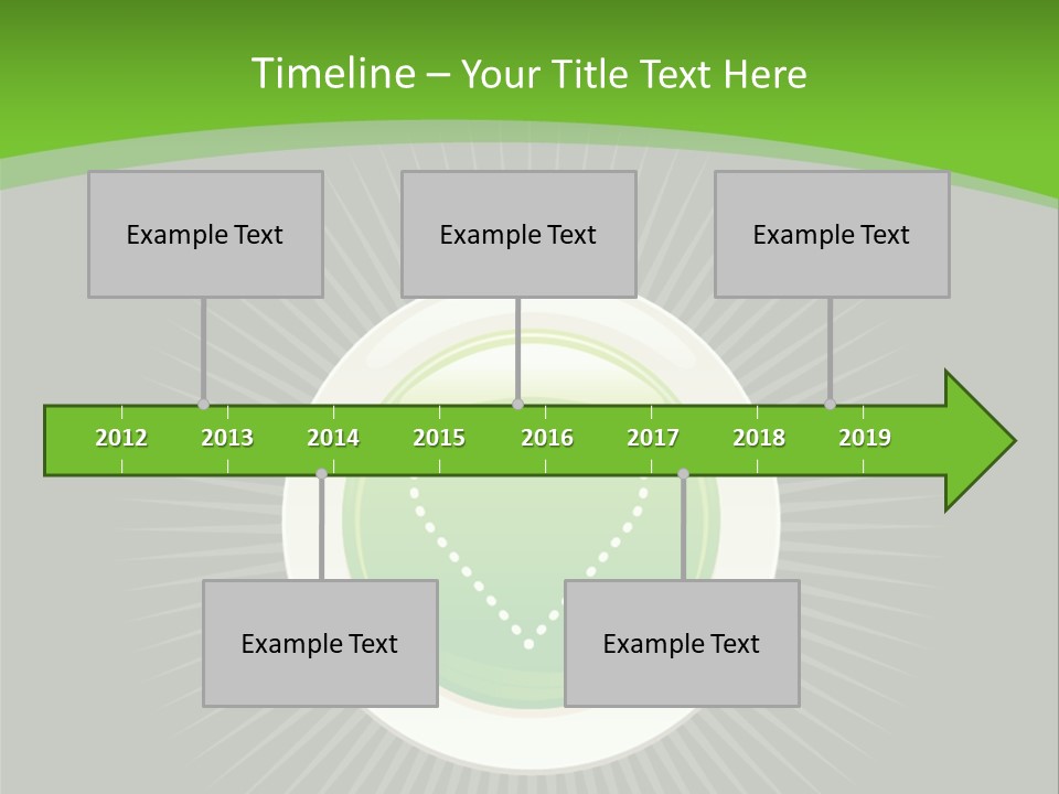 A Green Heart On A Black And Green Background PowerPoint Template