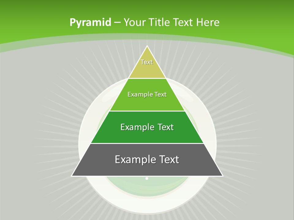 A Green Heart On A Black And Green Background PowerPoint Template
