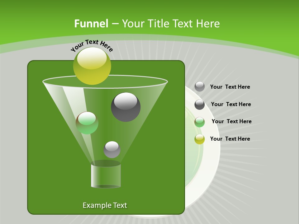 A Green Heart On A Black And Green Background PowerPoint Template
