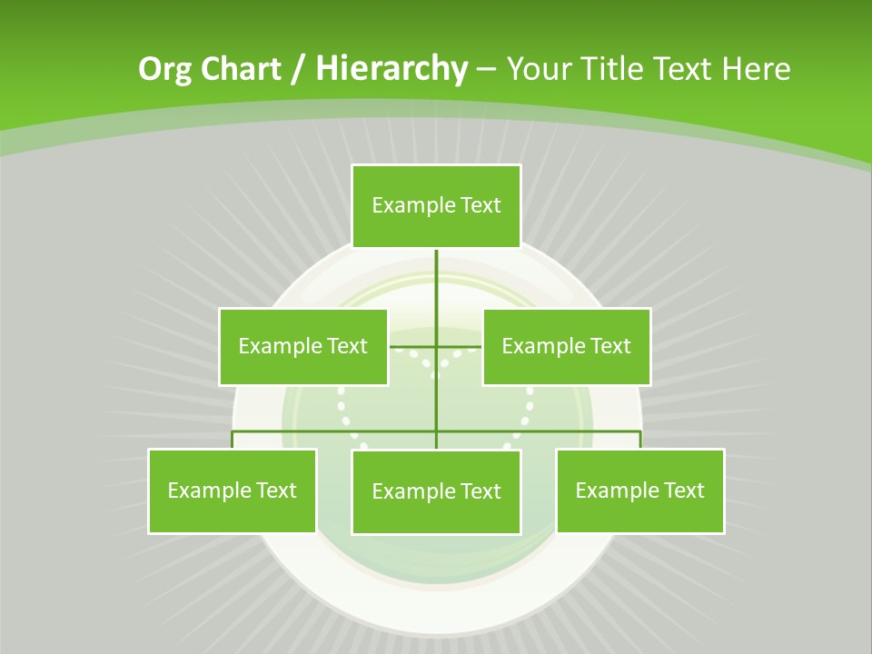 A Green Heart On A Black And Green Background PowerPoint Template