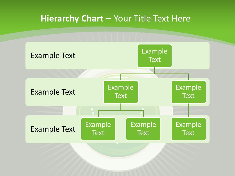 A Green Heart On A Black And Green Background PowerPoint Template