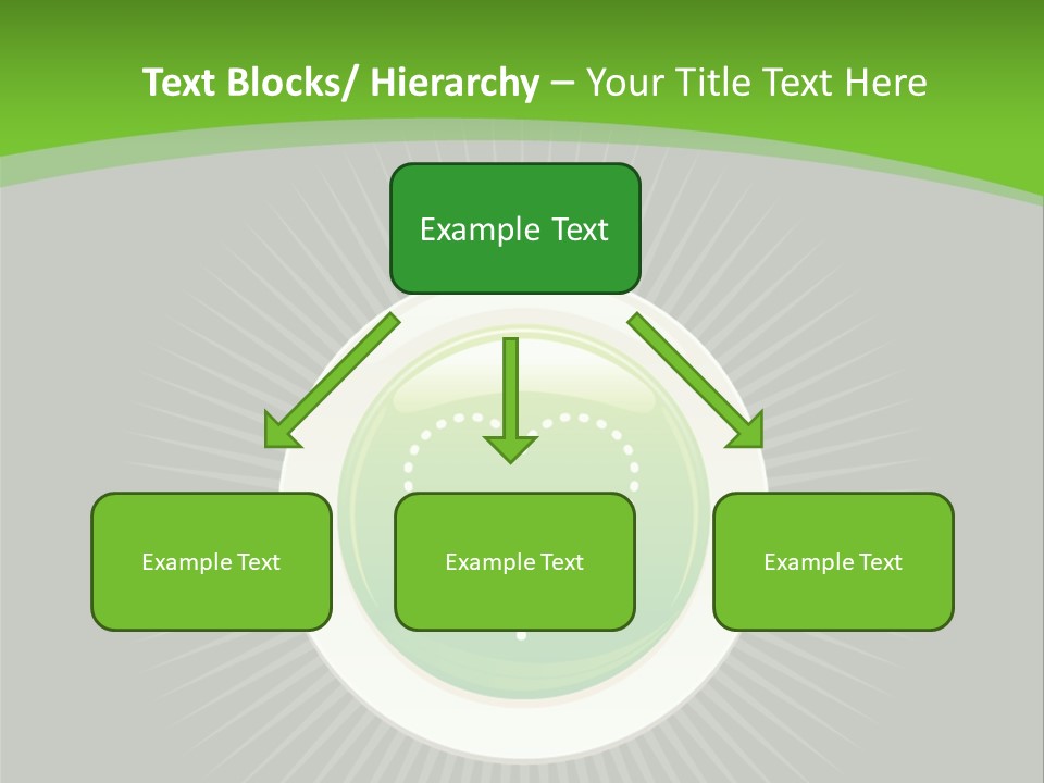 A Green Heart On A Black And Green Background PowerPoint Template