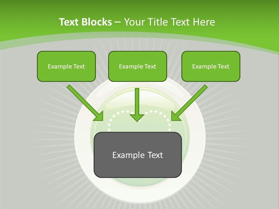 A Green Heart On A Black And Green Background PowerPoint Template