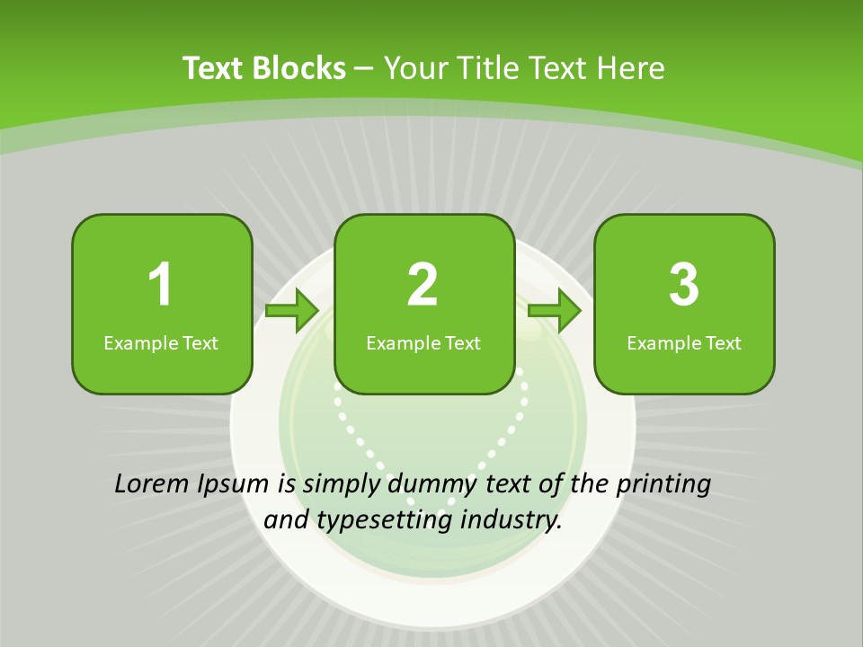 A Green Heart On A Black And Green Background PowerPoint Template