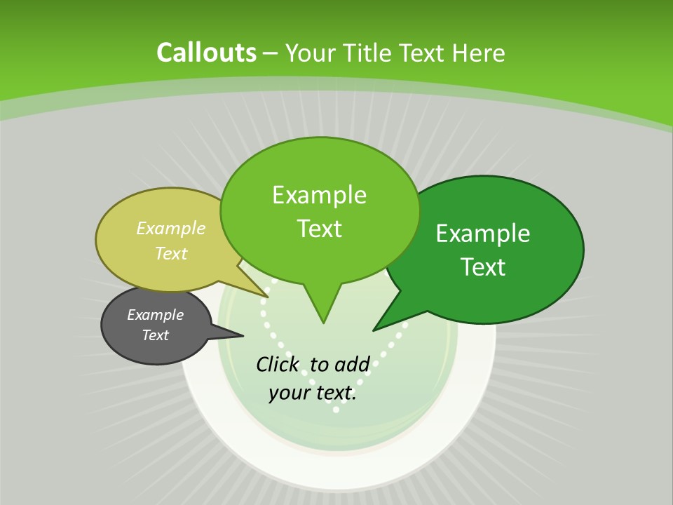 A Green Heart On A Black And Green Background PowerPoint Template