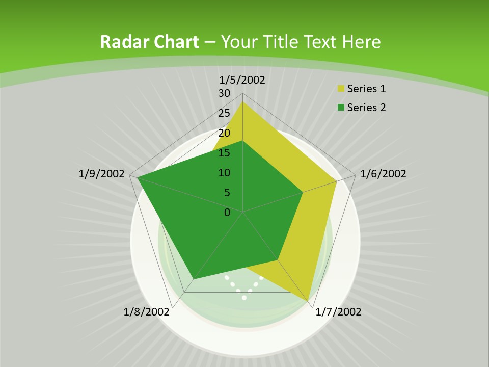 A Green Heart On A Black And Green Background PowerPoint Template
