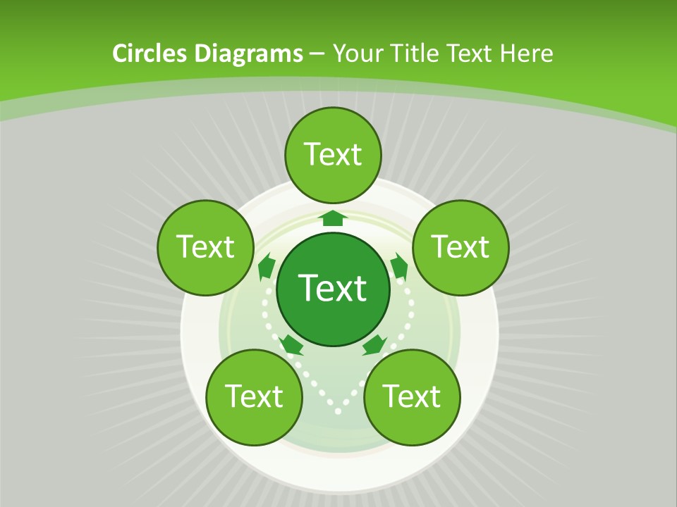 A Green Heart On A Black And Green Background PowerPoint Template