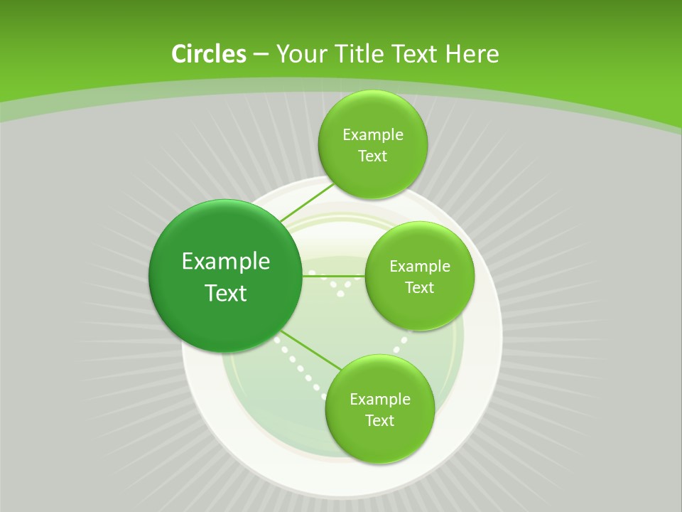 A Green Heart On A Black And Green Background PowerPoint Template