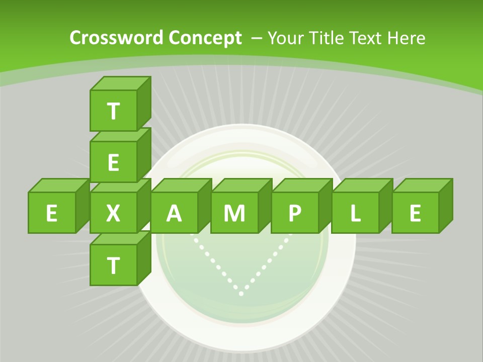 A Green Heart On A Black And Green Background PowerPoint Template