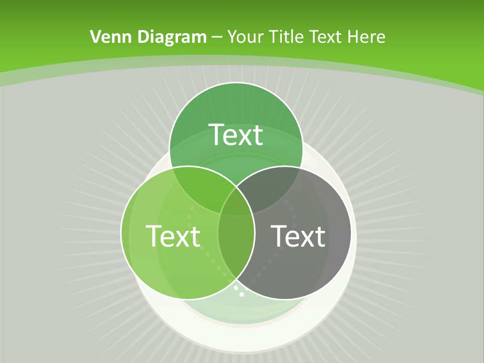 A Green Heart On A Black And Green Background PowerPoint Template