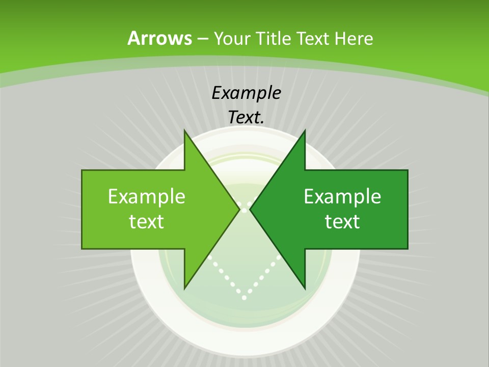A Green Heart On A Black And Green Background PowerPoint Template
