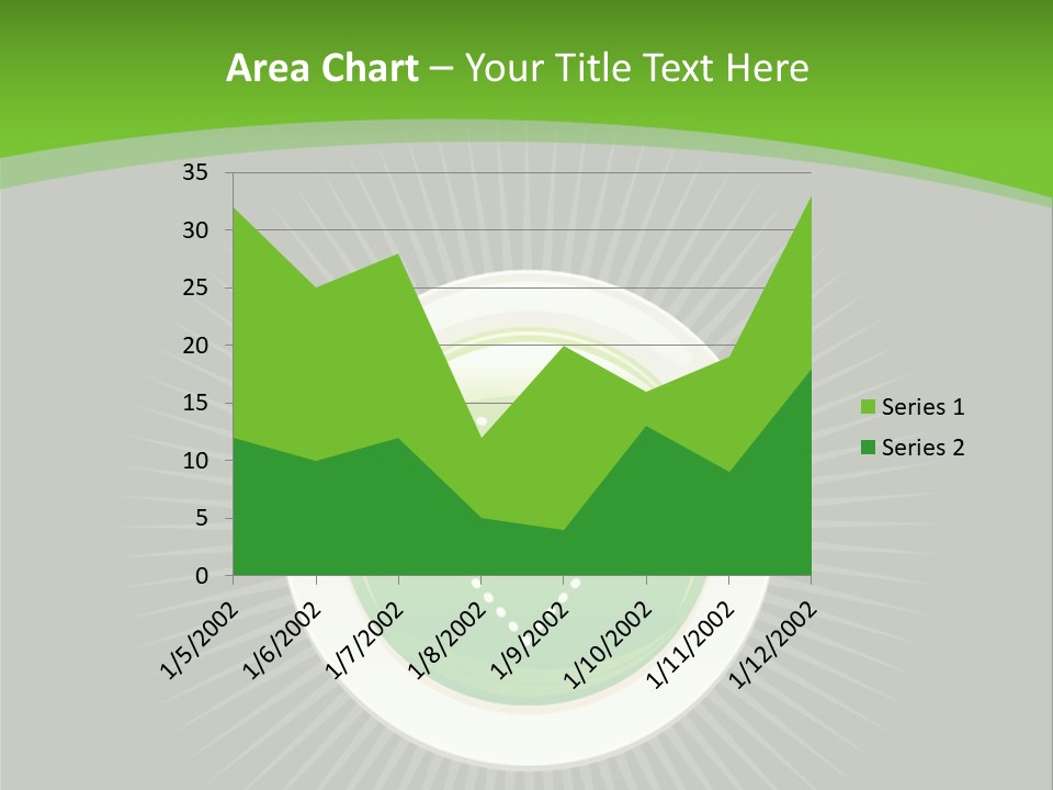 A Green Heart On A Black And Green Background PowerPoint Template