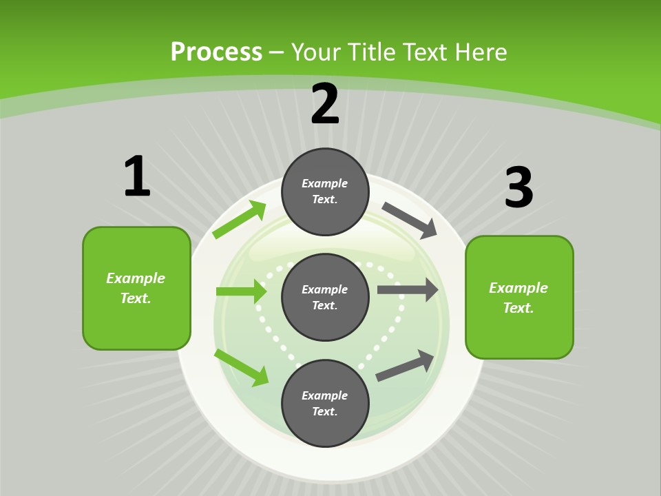 A Green Heart On A Black And Green Background PowerPoint Template