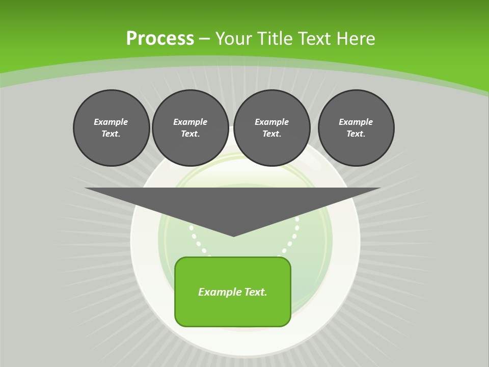 A Green Heart On A Black And Green Background PowerPoint Template