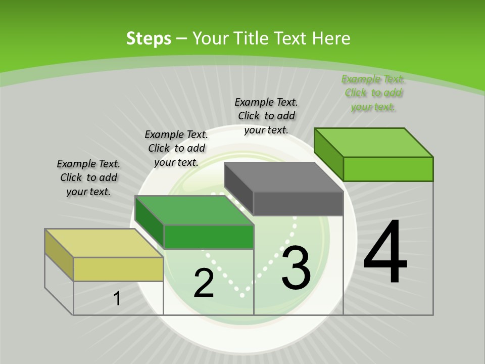 A Green Heart On A Black And Green Background PowerPoint Template