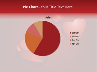 A Red Background With Hearts And Drops Of Water PowerPoint Template
