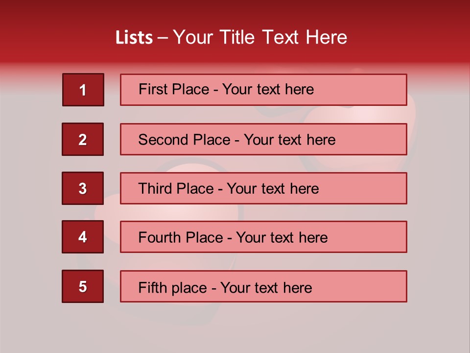 A Red Background With Hearts And Drops Of Water PowerPoint Template