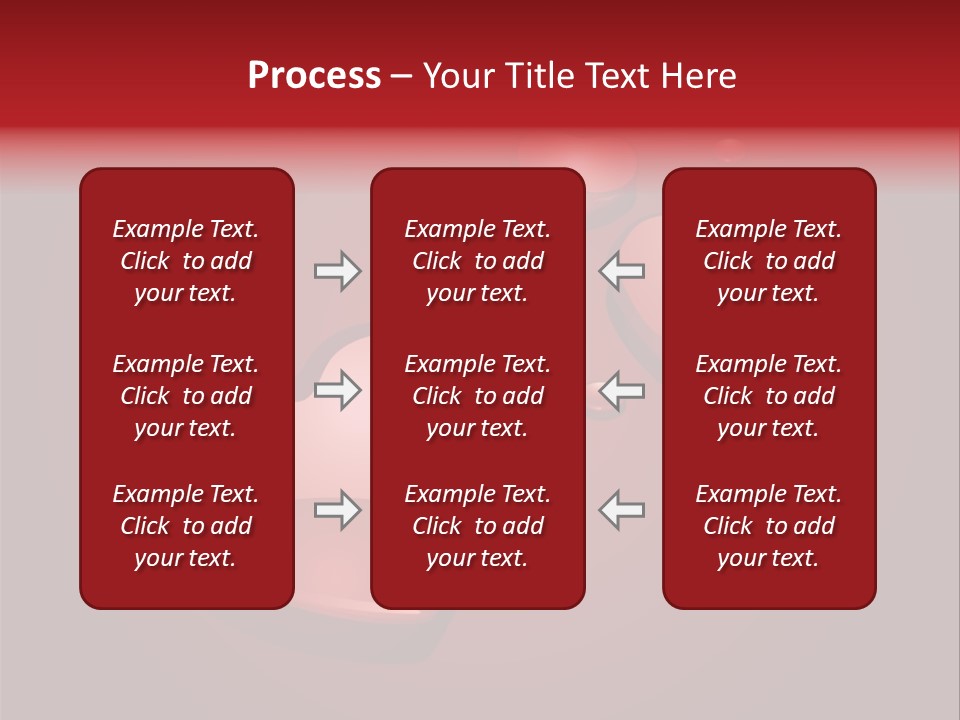 A Red Background With Hearts And Drops Of Water PowerPoint Template