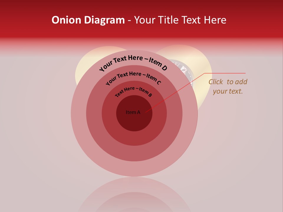 A Heart Shaped Diamond On A Red Background PowerPoint Template