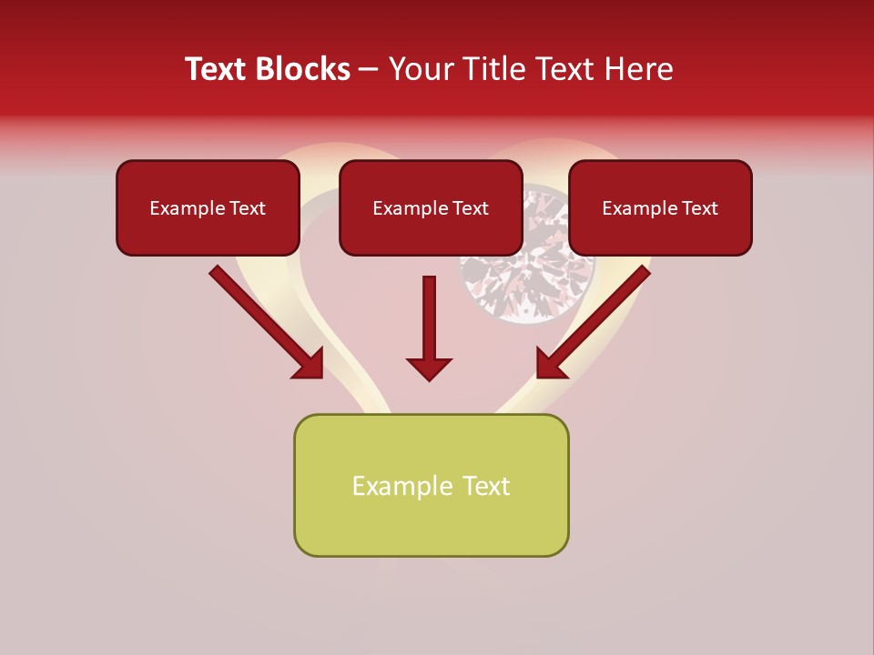 A Heart Shaped Diamond On A Red Background PowerPoint Template
