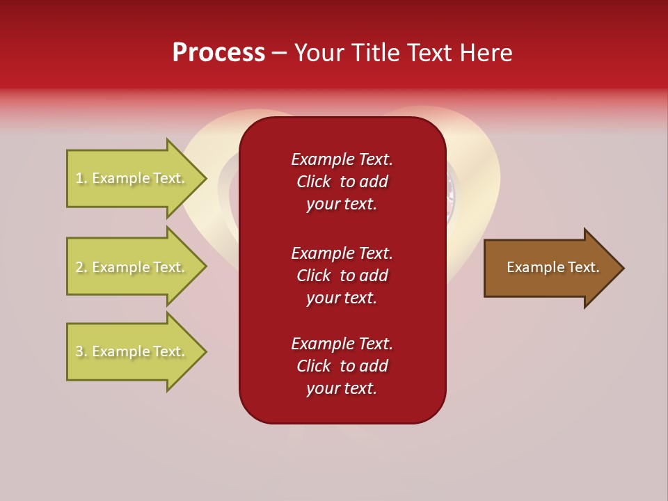 A Heart Shaped Diamond On A Red Background PowerPoint Template