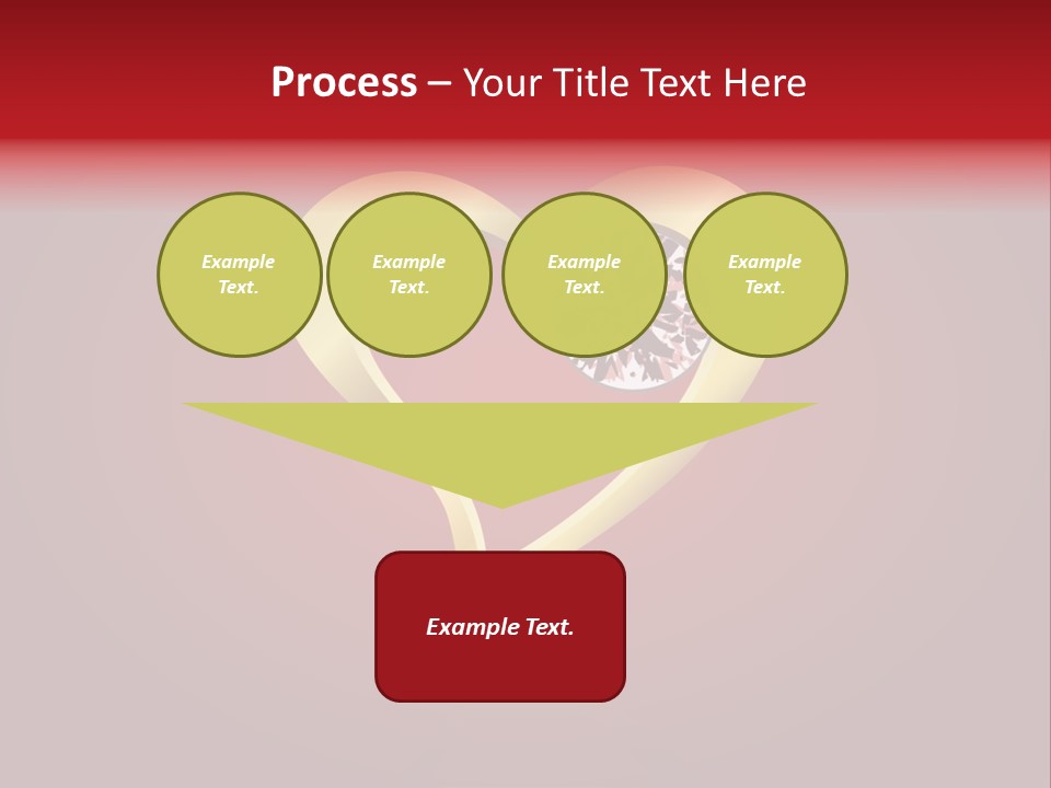 A Heart Shaped Diamond On A Red Background PowerPoint Template