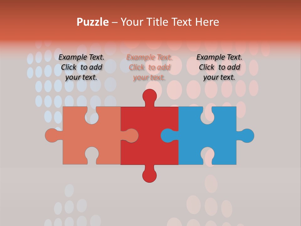 A Black Background With Red And Blue Circles PowerPoint Template