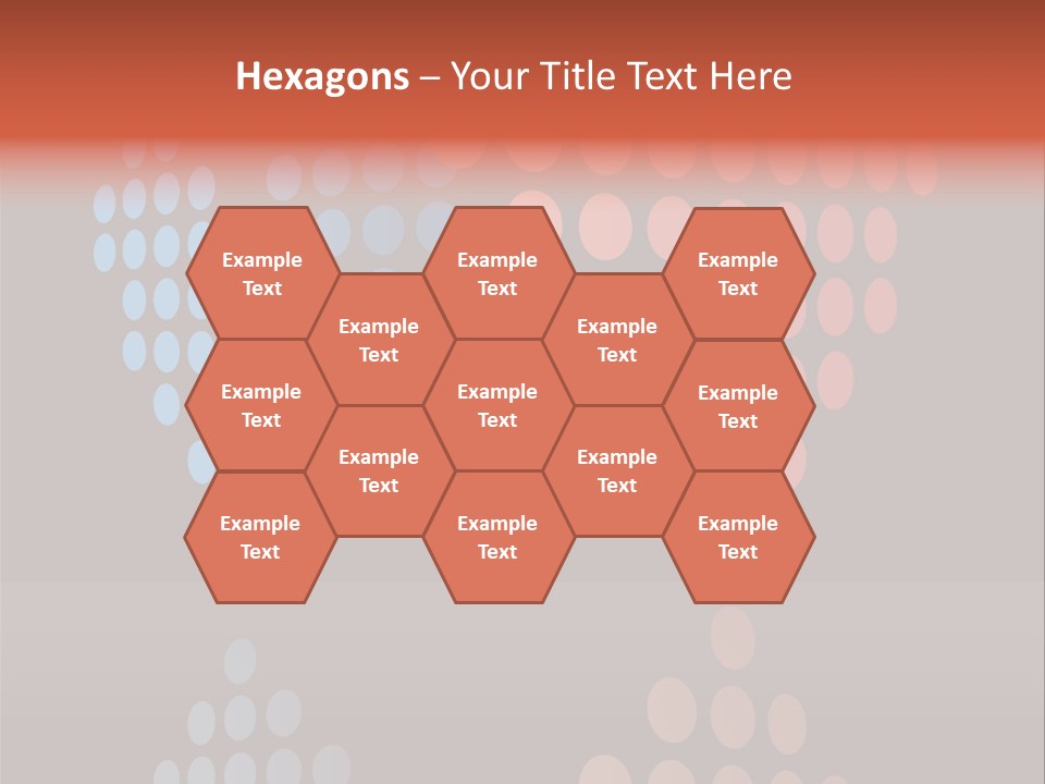 A Black Background With Red And Blue Circles PowerPoint Template