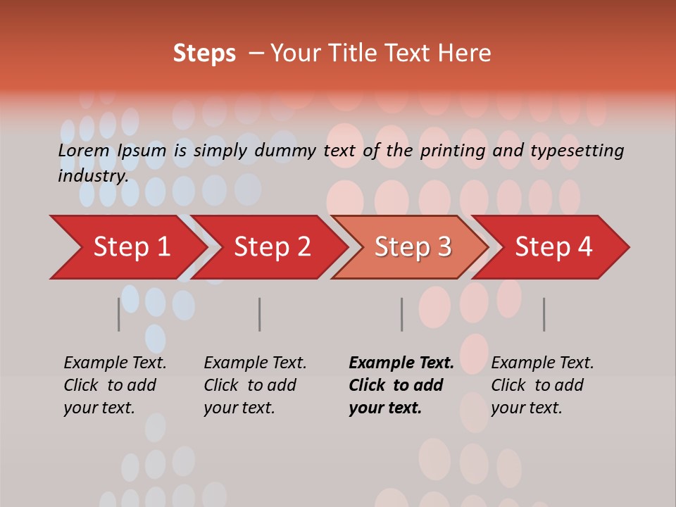 A Black Background With Red And Blue Circles PowerPoint Template