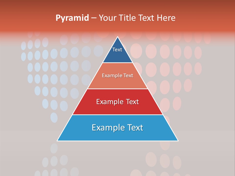 A Black Background With Red And Blue Circles PowerPoint Template