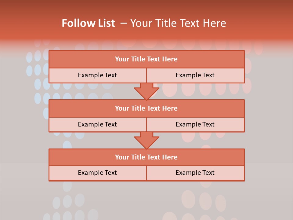 A Black Background With Red And Blue Circles PowerPoint Template