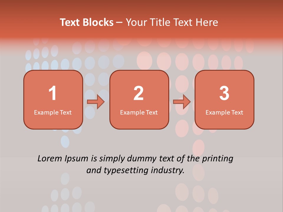A Black Background With Red And Blue Circles PowerPoint Template