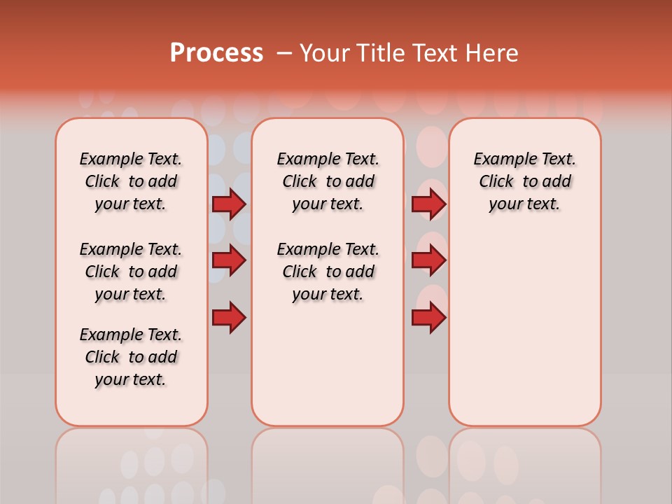 A Black Background With Red And Blue Circles PowerPoint Template