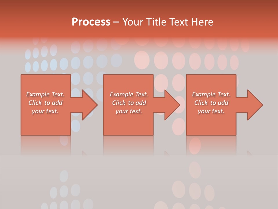 A Black Background With Red And Blue Circles PowerPoint Template