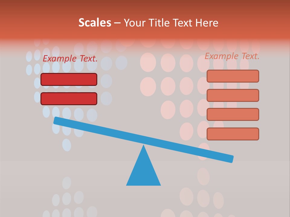 A Black Background With Red And Blue Circles PowerPoint Template