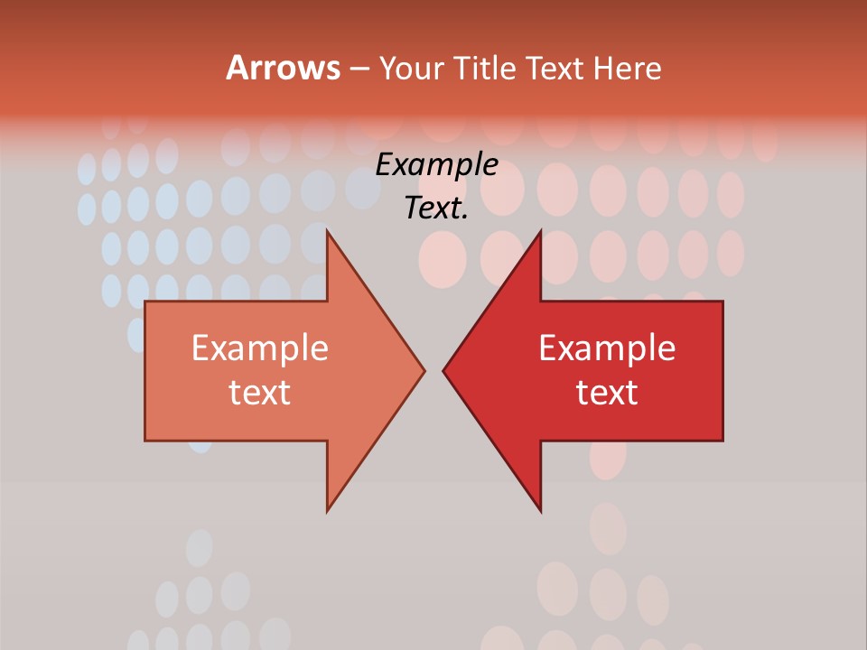 A Black Background With Red And Blue Circles PowerPoint Template